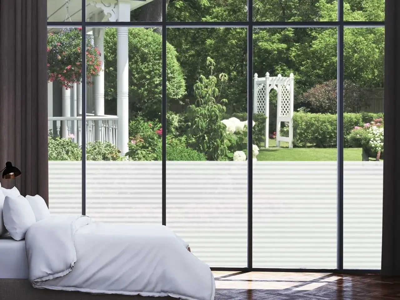Billede 6 - Vinduesfolie 0,9x10 m stribet PVC matteret