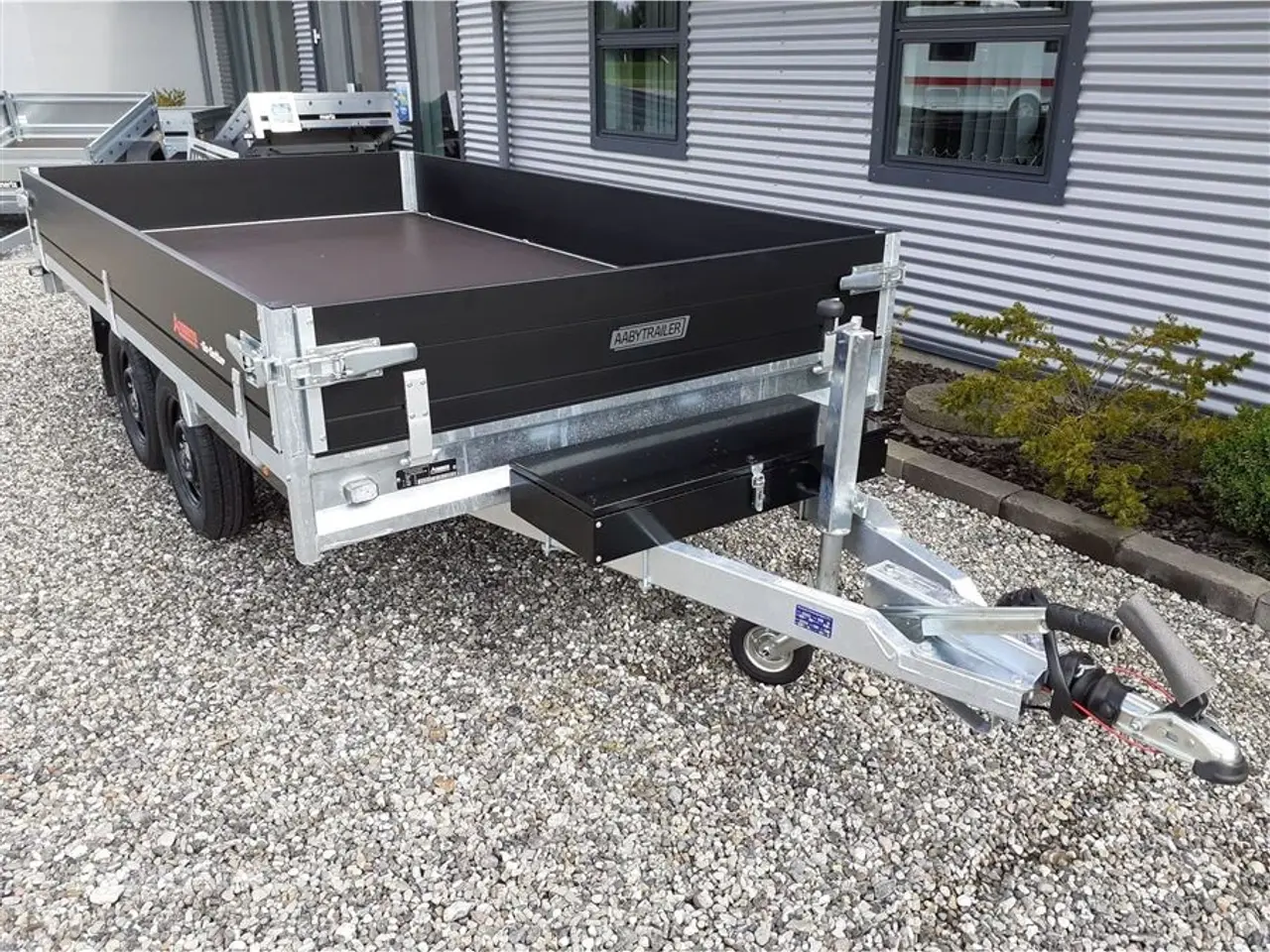 Billede 3 - 0 - Anssems PSX-S 2000-325 GO GETTER markedets Fedeste trailer med aluminiums sider i matsort.