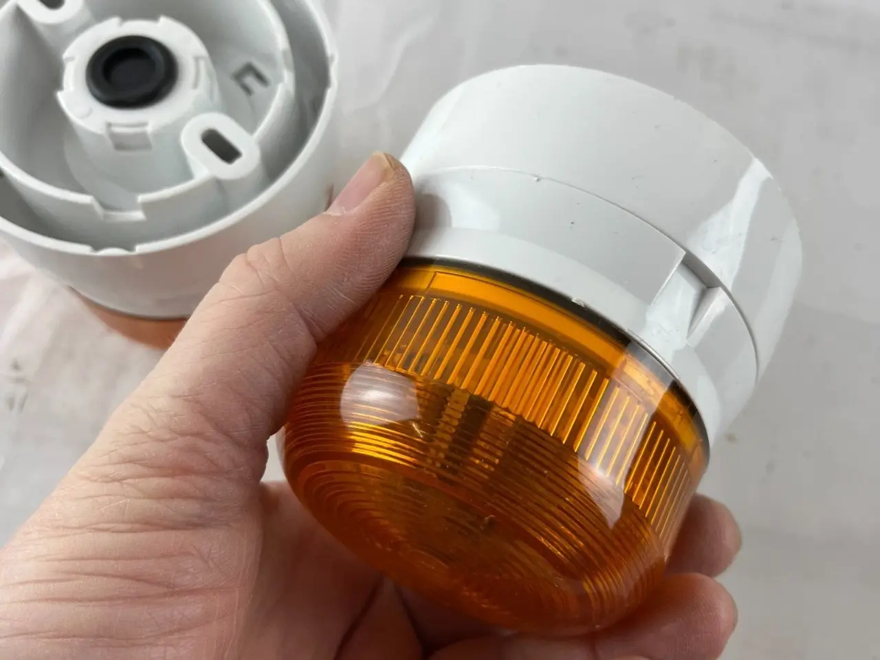 Billede 4 - 2x Amber Warning Beacon Light Surface Mount 24V