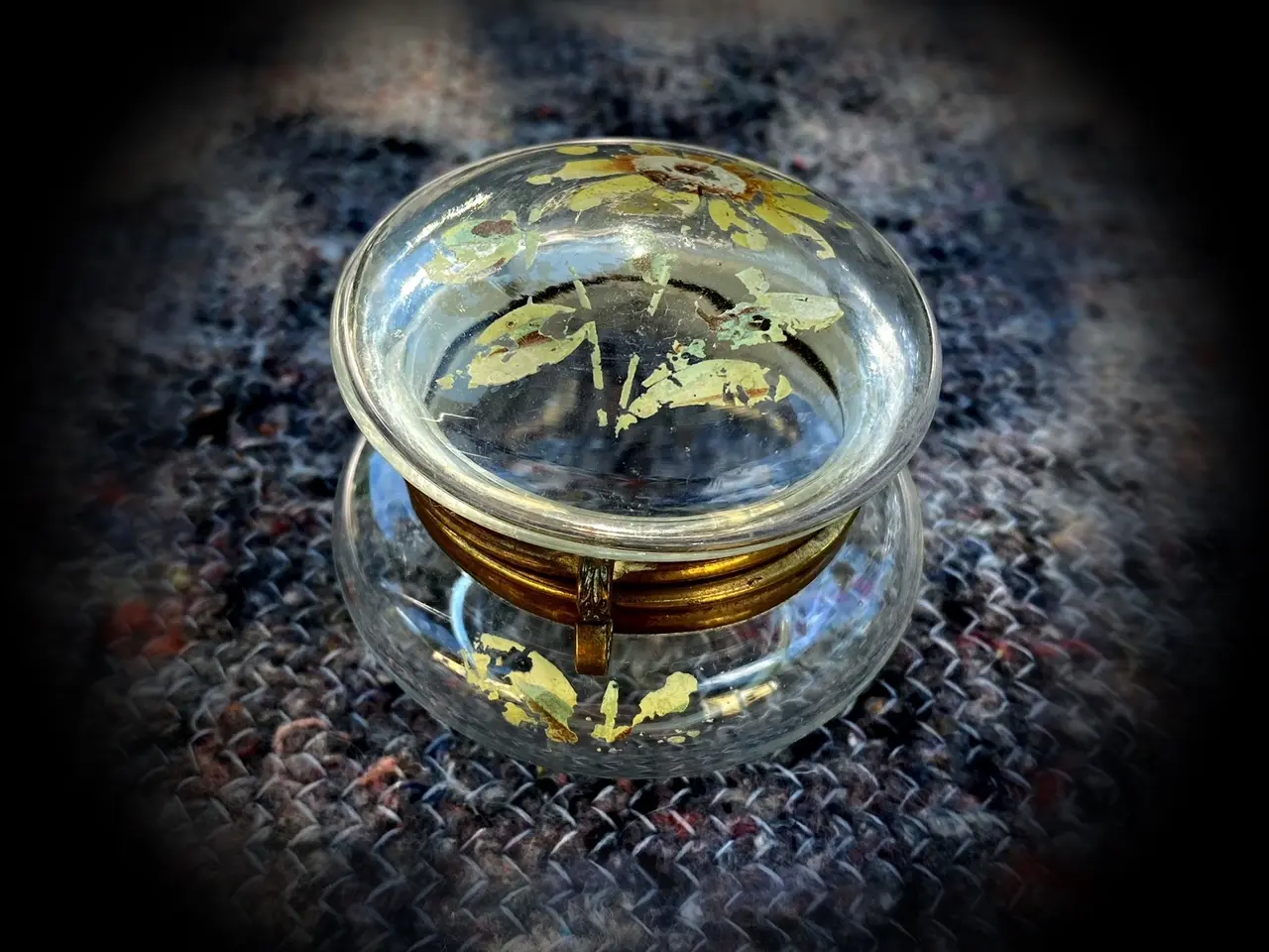 Billede 1 - * Smuk antik glasbeholder - i Art Nouveau-stil