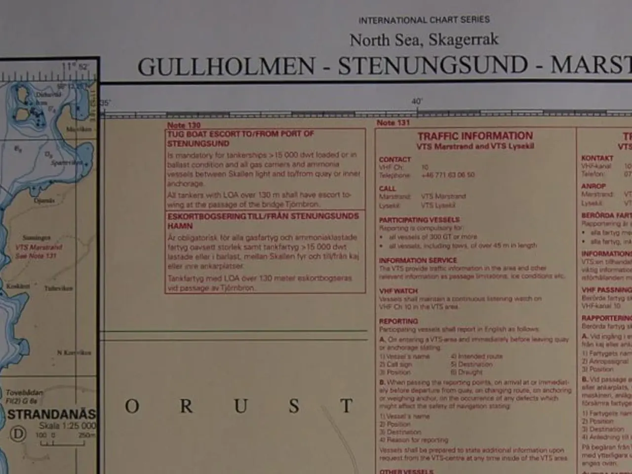 Billede 3 - Svensk Søkort 932 Skagerrak Gulholmen-Stenungsund