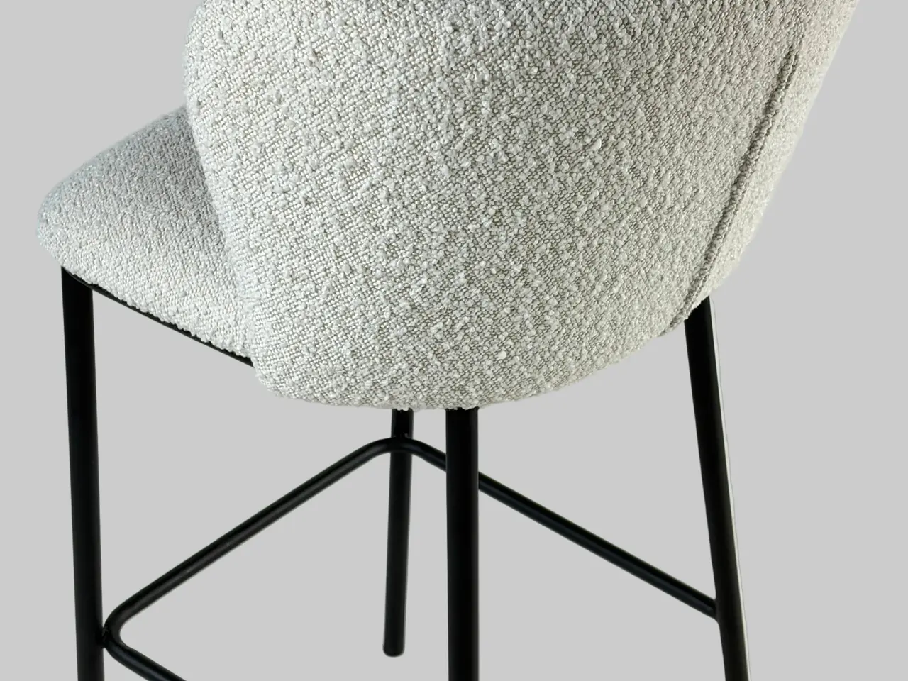 Billede 5 - Ellos Home Tirri Barstol – Cremehvid/Sort Stel SH 76cm