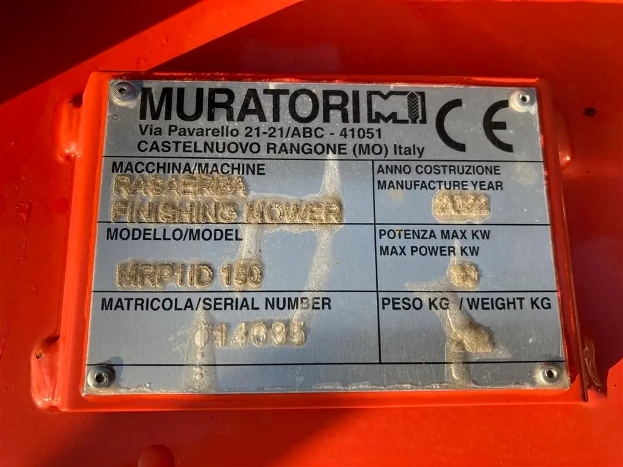 Billede 10 - Muratori MRP1150 monteret med eurobeslag