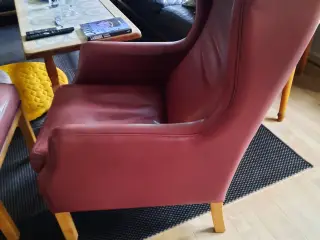 Lænestol m.skammel Dansk design