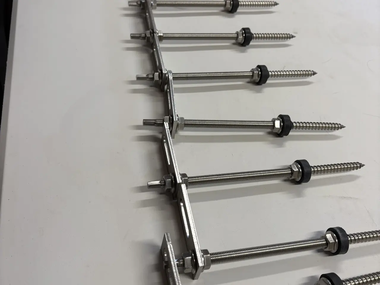 Billede 1 - 250 mm stokskruer til solcelle skinner