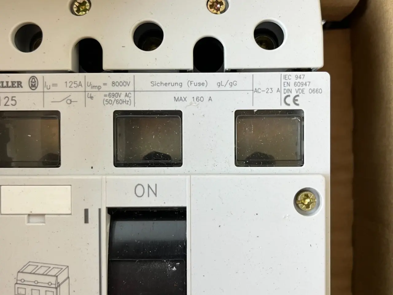 Billede 4 - Moeller P7-125 Main kontakt 3-Pole 125A 690V AC