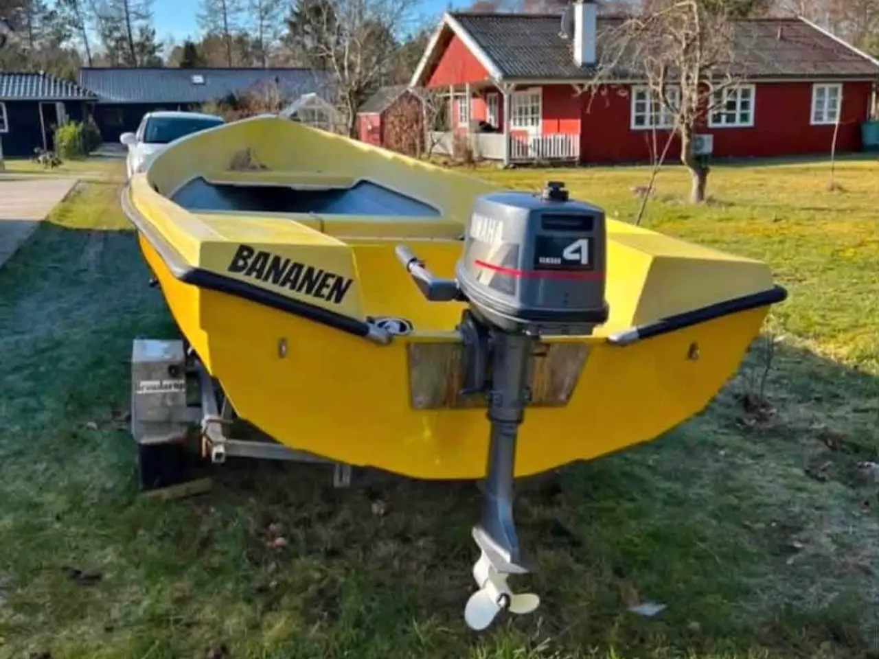 Billede 3 - Jolle med 4 hk motor og trailer