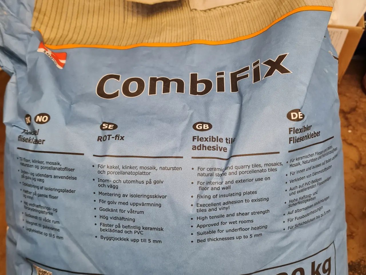 Billede 4 - Alfix Combifix Fliselim grå