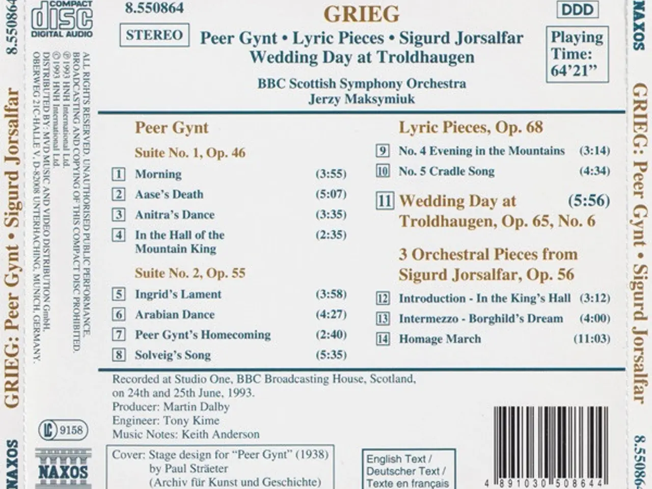 Billede 2 - Grieg* – Peer Gynt Suites Nos. 1 & 2 •… – CD