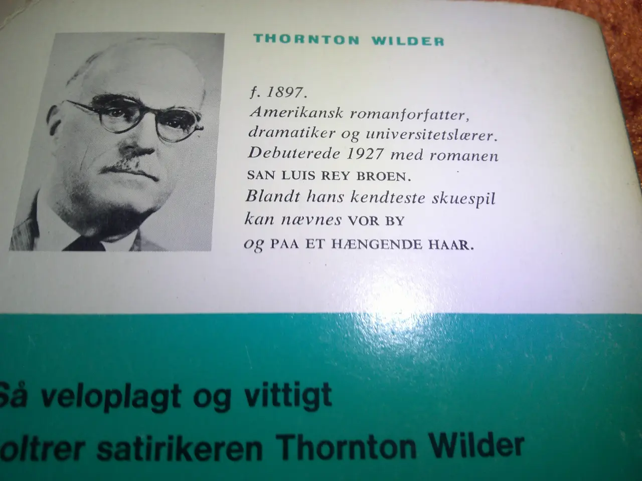 Billede 2 - Himlen er mit hjem, Thornton Wilder