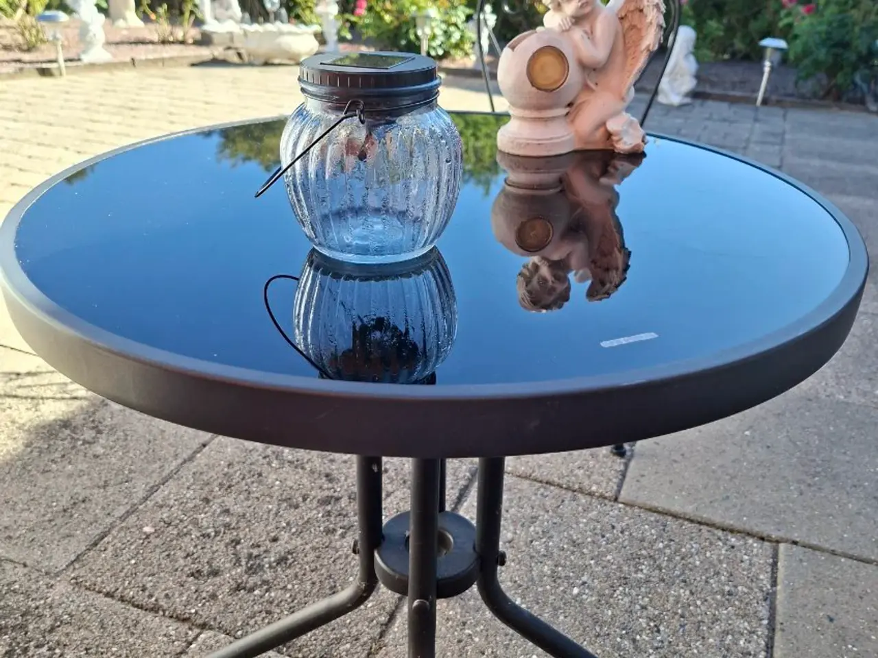 Billede 1 - Havebord med glasplade