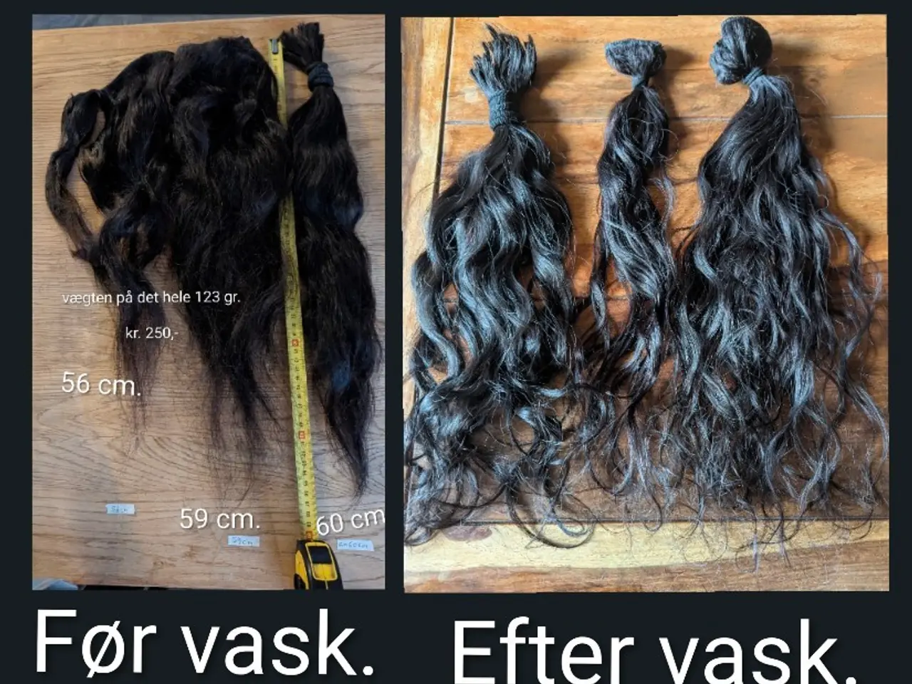 Billede 7 - Mørkebrun Human extensions.