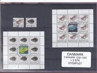 Danmark - Småark 1352 - 1352  + enkeltmærker - Stemplet