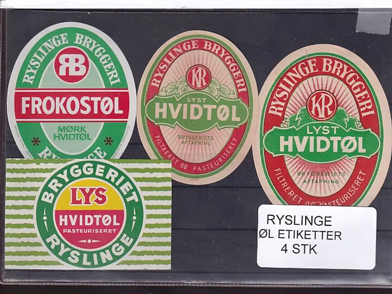 Billede 1 - Etiketter - Ryslinge Bryggeri -  4 Stk.