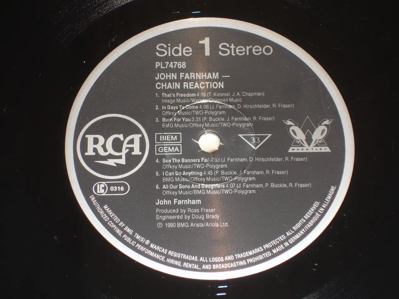 Billede 4 - (Sender gerne) John Farnham – Chain Reaction