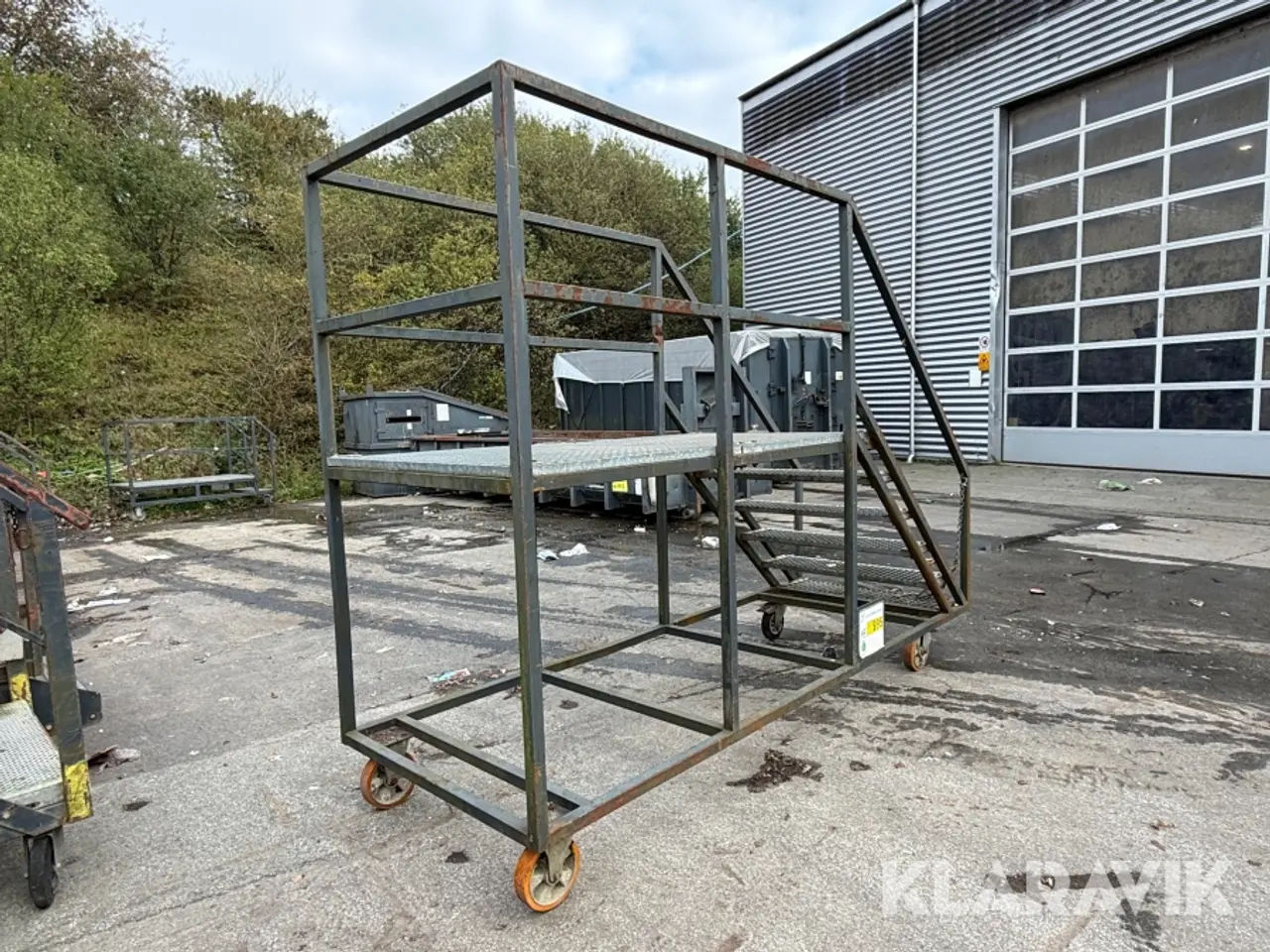 Billede 4 - Arbejdesplatform med trapper 1 styk