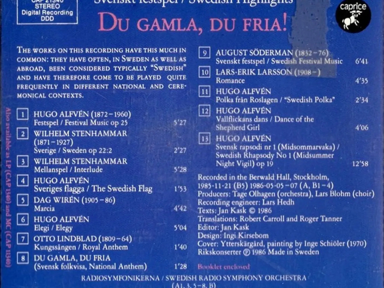 Billede 8 - Hugo Alfvén – Swedish Highlights – CD