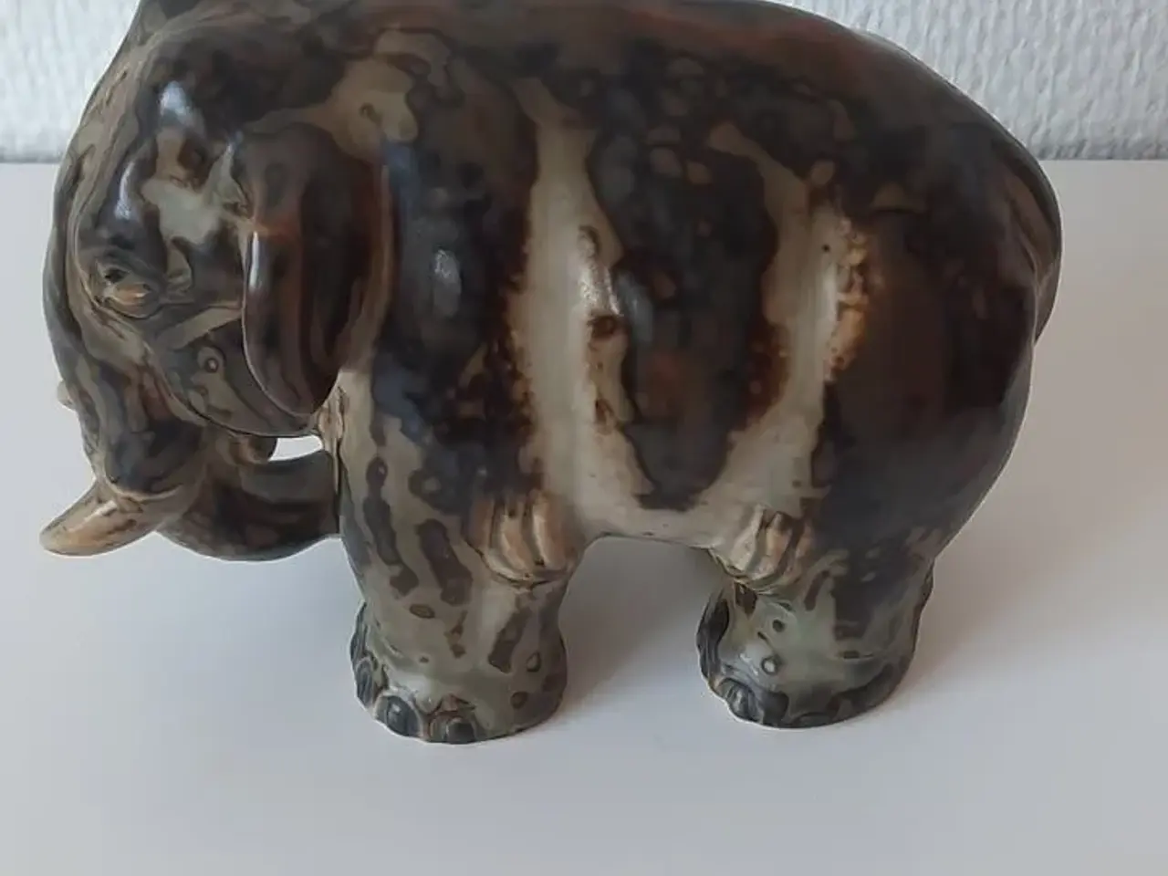 Billede 3 - Stentøjsfigur, elefant, Royal Copenhagen