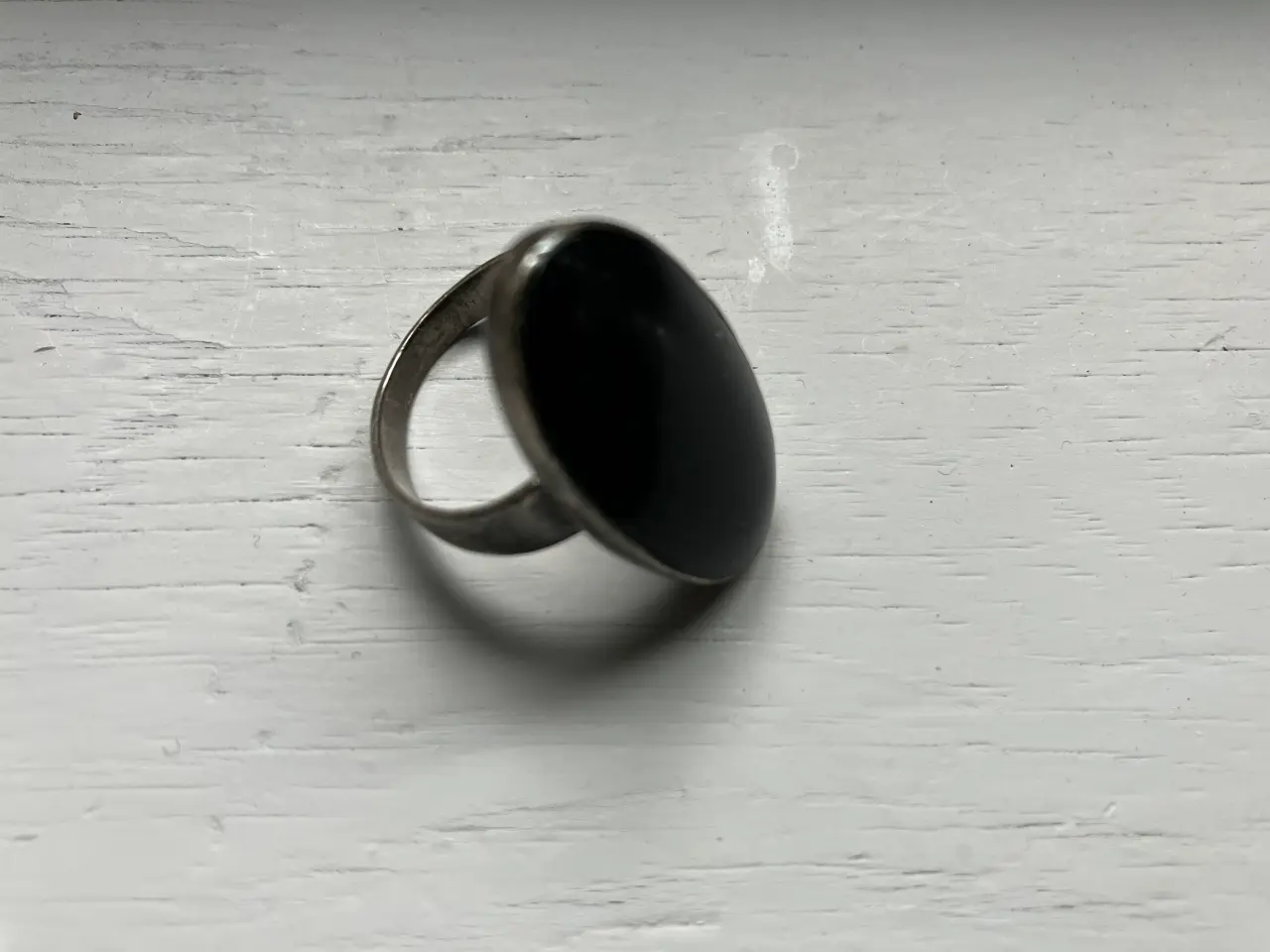 Billede 2 - Flot kraftig sølvring med onyx