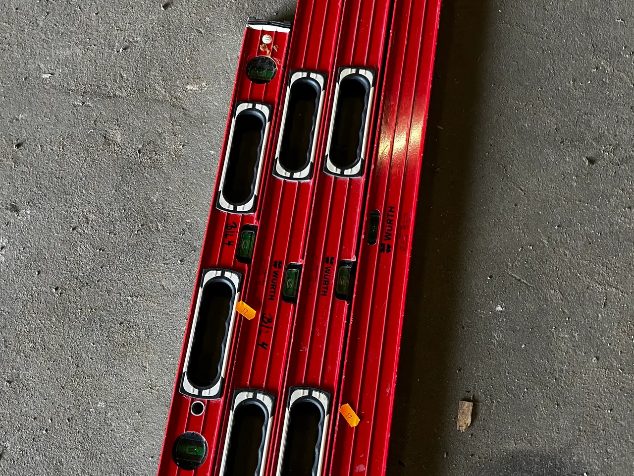 Billede 2 - 4 stk. vaterpas WÜRTH ZEBRA