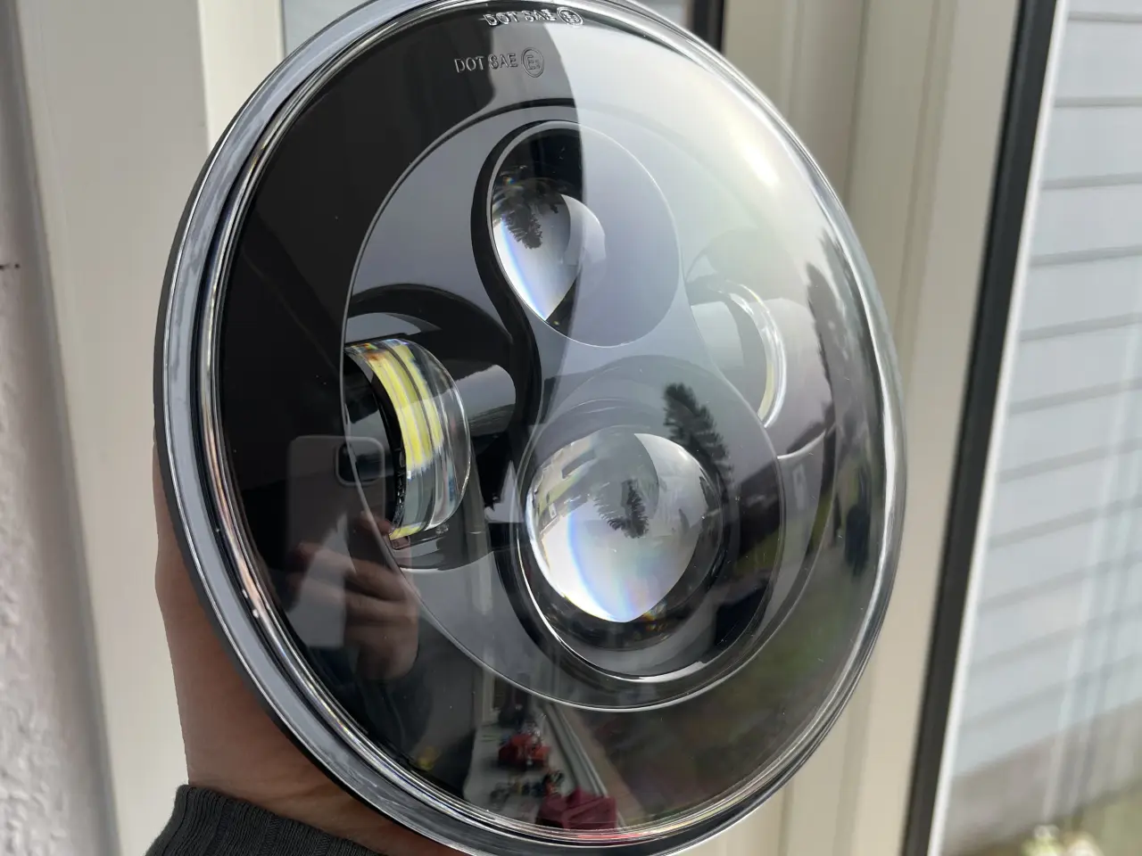 Billede 1 - 7” LED forlygteindsats til Harley-Davidson