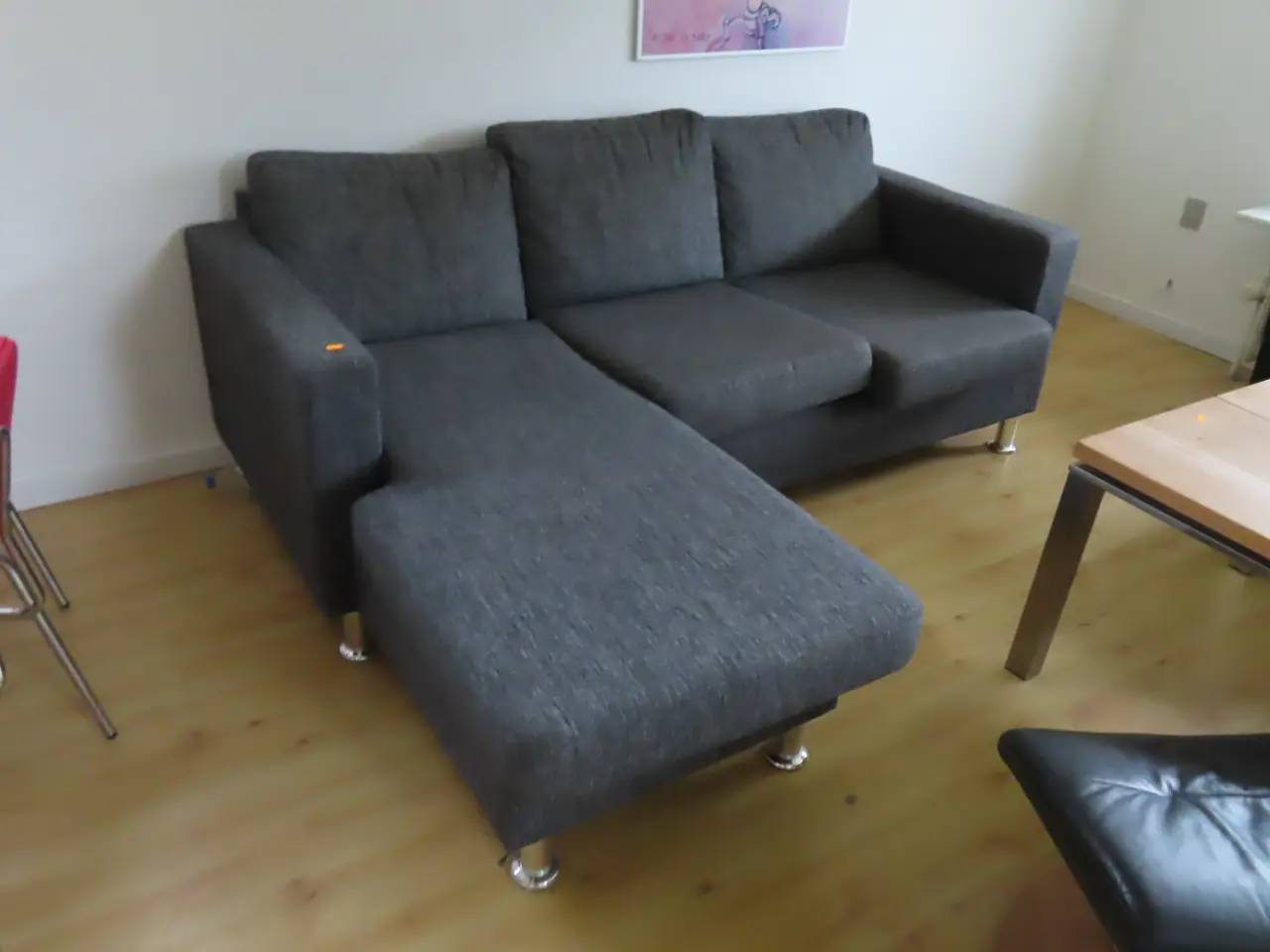 Billede 1 - Sofa med højrevendt chaiselong