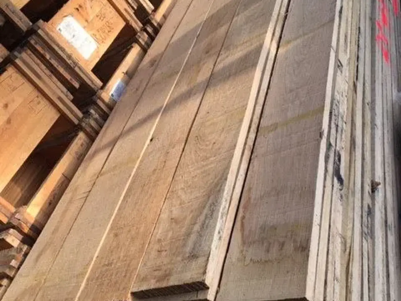 Billede 2 - Egetræ Planker Tømmertræ
