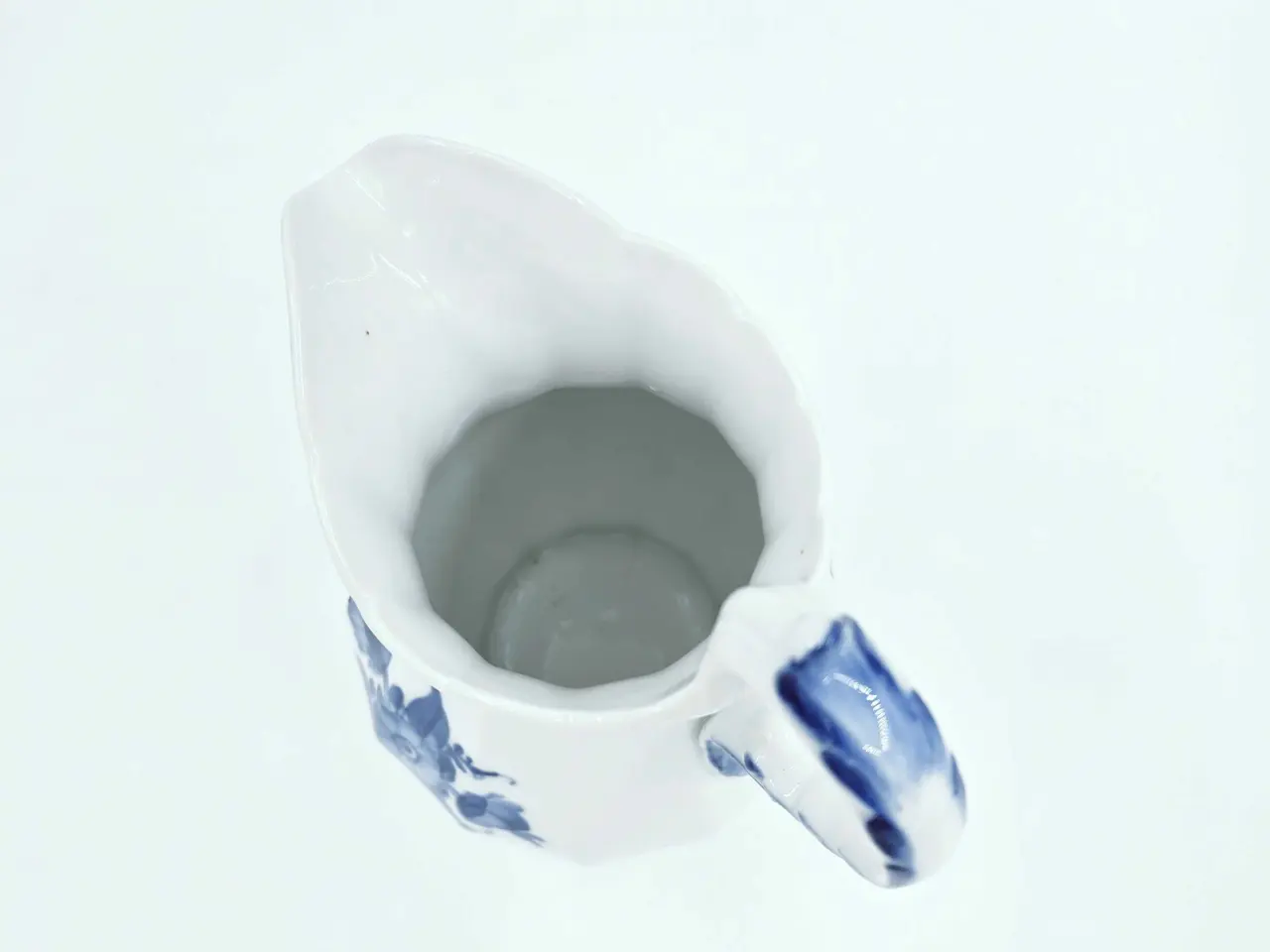 Billede 10 - Blå Blomst Kantet Stor kande Porcelæn