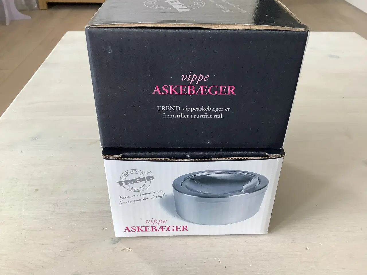 Billede 2 - Trend vippe askebæger i stål