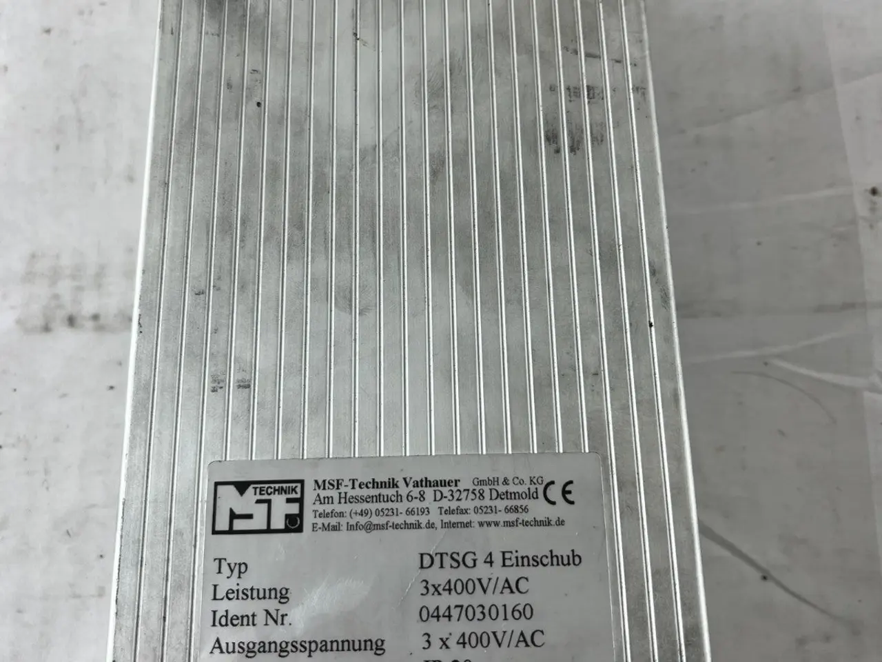 Billede 4 - MSF‑Technik Vathauer DTSG 4 Einschub 3×400 V AC
