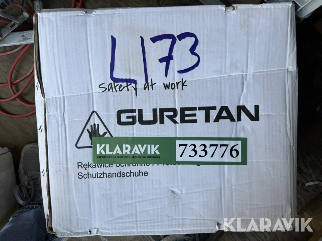 Billede 2 - Arbejdshandsker sort 1 kasse 240 par str. 8