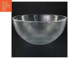 Stor rund glas skål Ø28 cm (str. Ø 28 cm)
