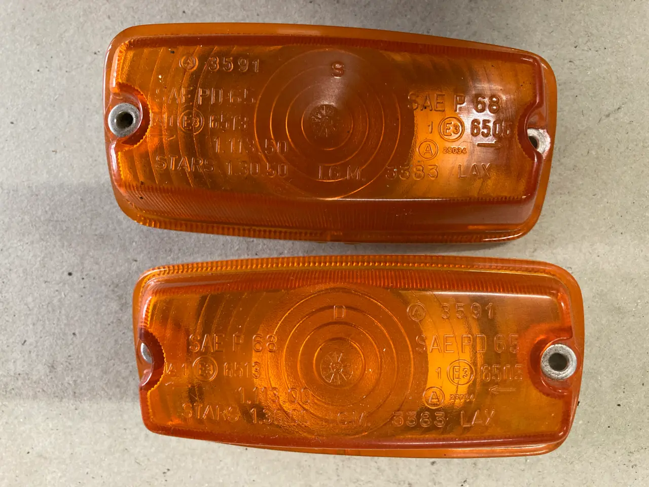 Billede 1 - Fiat 850 - 2 stk. nye Forreste blinklygter