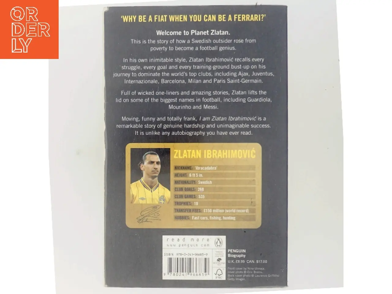 Billede 3 - I am Zlatan Ibrahamović af Zlatan Ibrahamović (Bog)