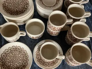 stentøj kaffestel 12 Pers