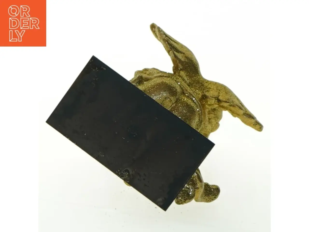 Billede 4 - Dekorativ englefigur med glimmer (str. 19x8 cm)