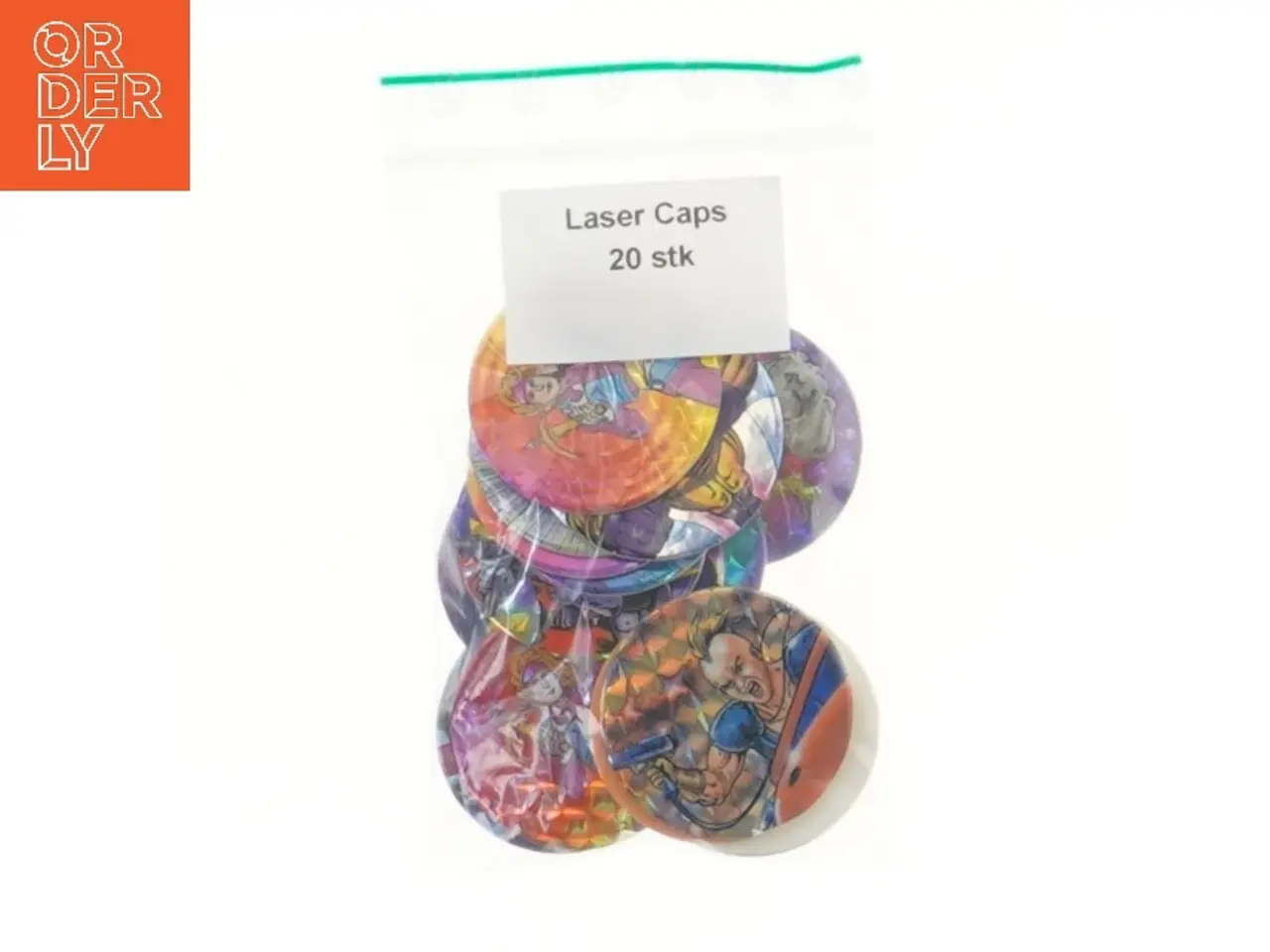Billede 2 - Dunkin laser caps samling (str. 20 stk 4,5 cm)