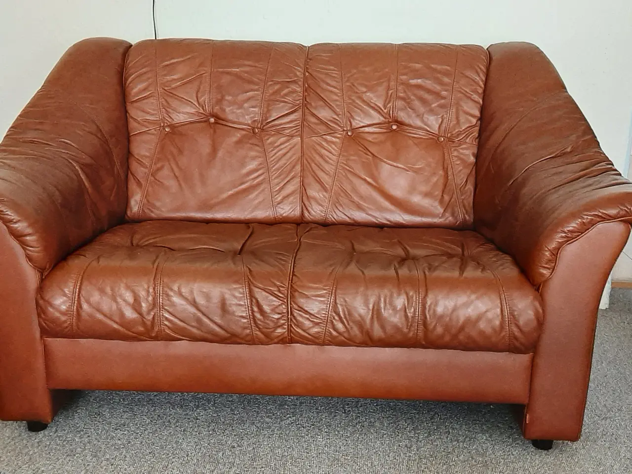 Billede 3 - Lædersofa 3 og 2 pers.