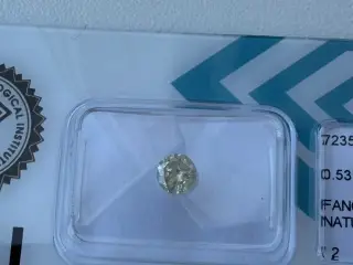 Naturlig diamant - med IGI certifikat