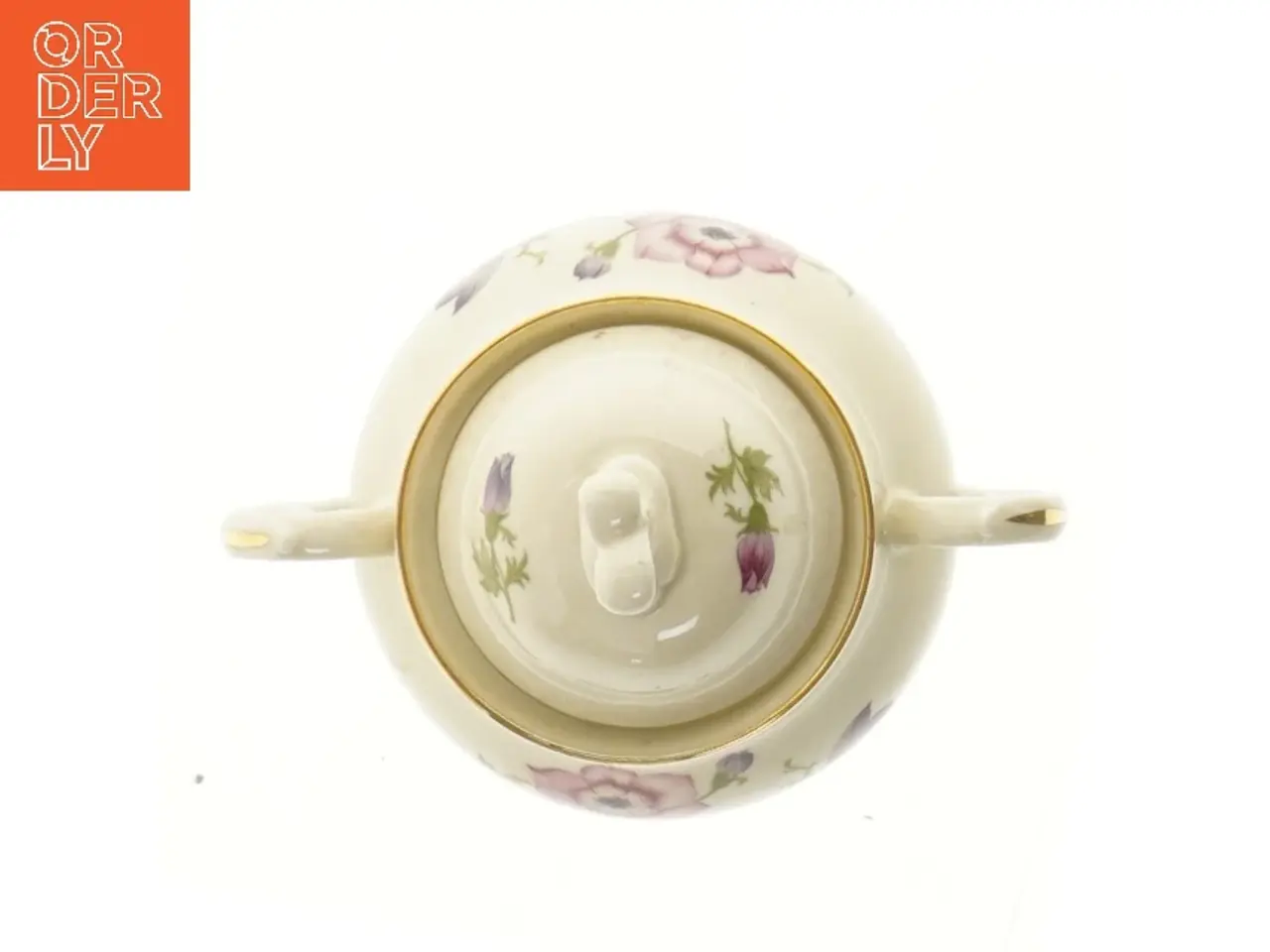 Billede 3 - Porcelæn sukkerskål med låg (str. 13 cm)