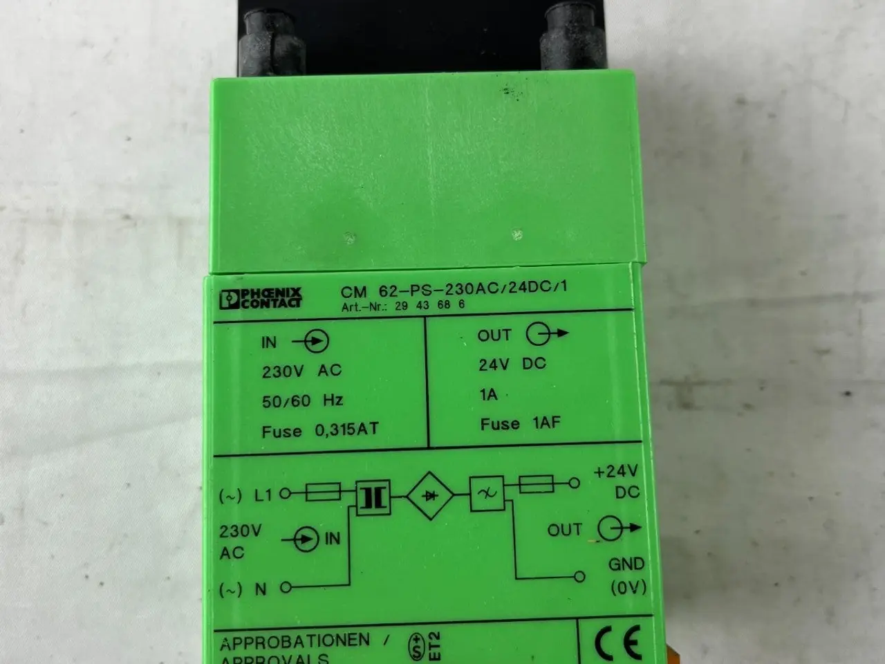 Billede 2 - Phoenix Contact CM 62-PS-230AC/24DC/1 230VAC In 1A