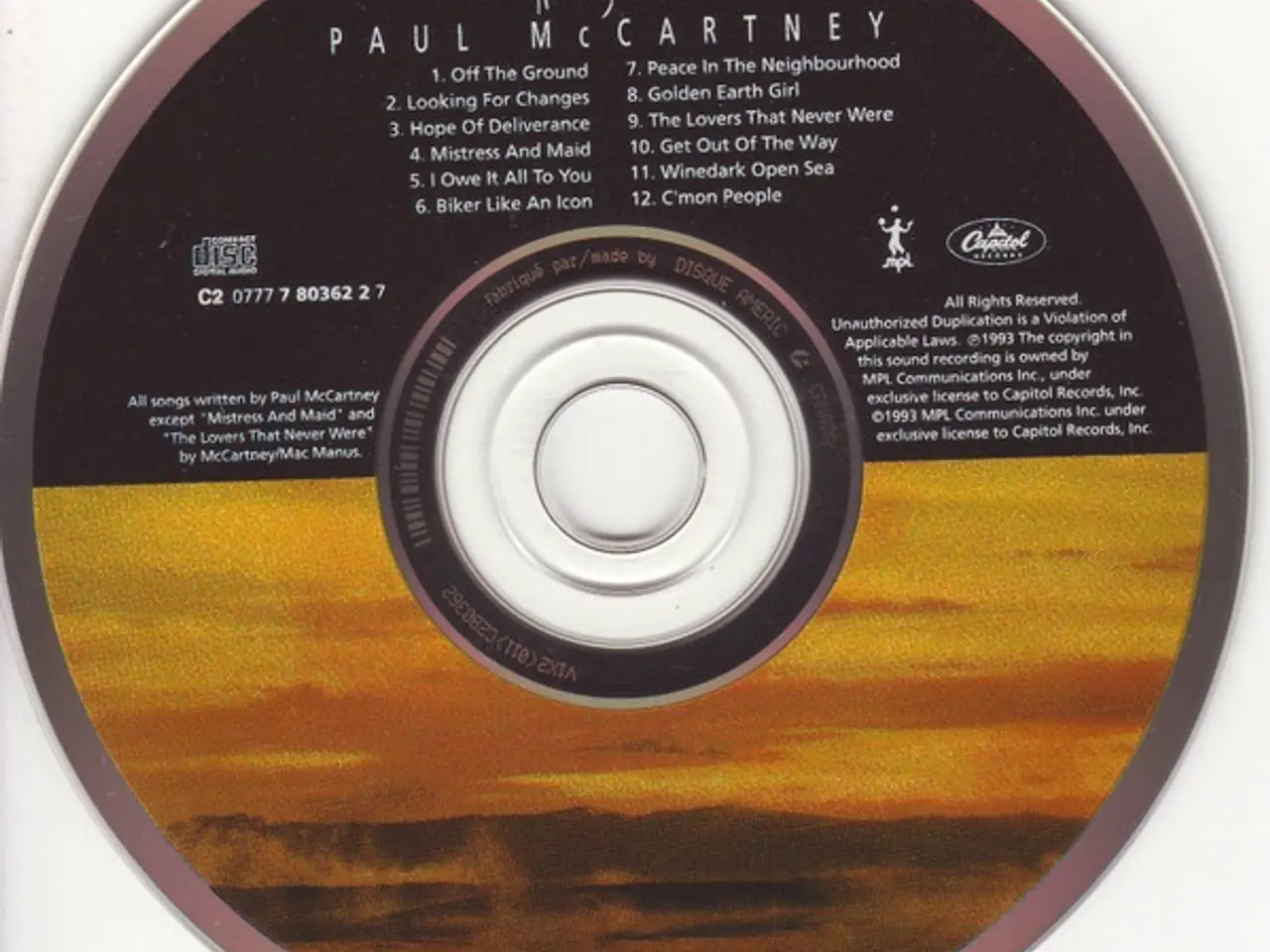 Billede 3 - Paul McCartney – Off The Ground – CD