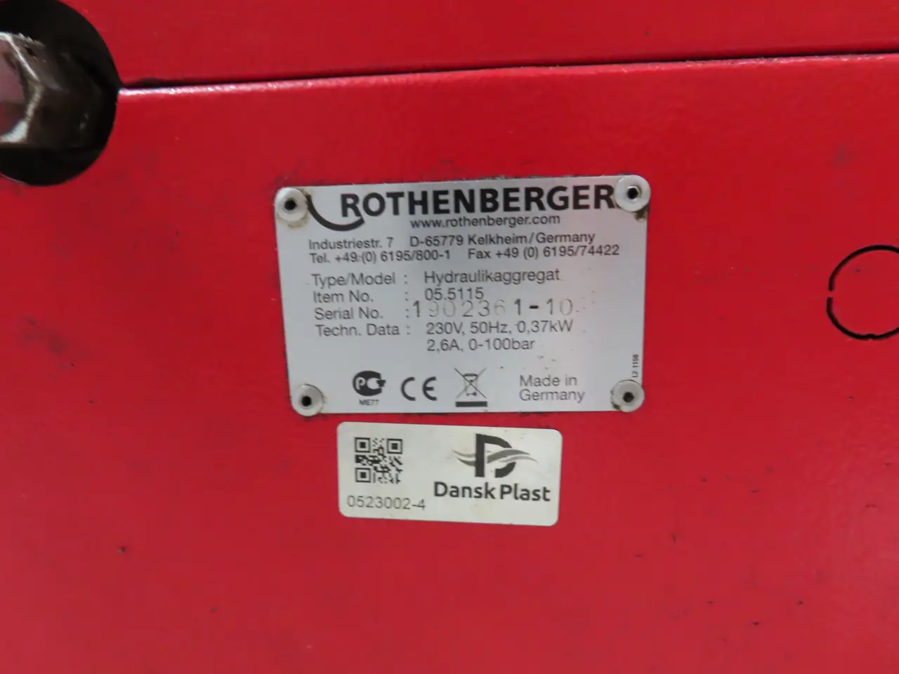 Billede 10 - Stuksvejsemaskine ROTHENBERGER P250B samt palle med div. bakker