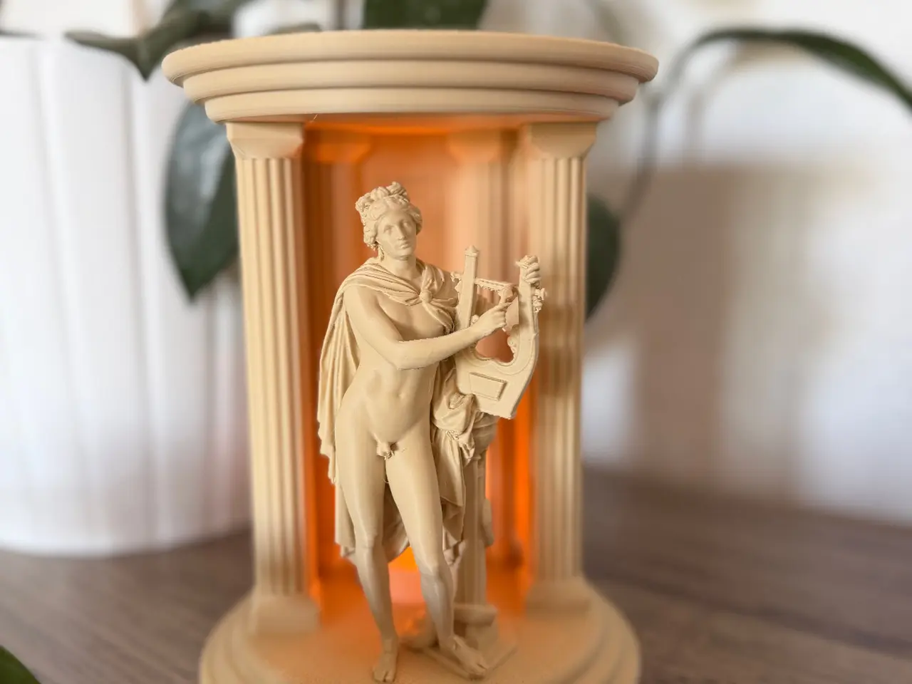 Billede 2 - Dekorativ LED-lampe med Apollo figur
