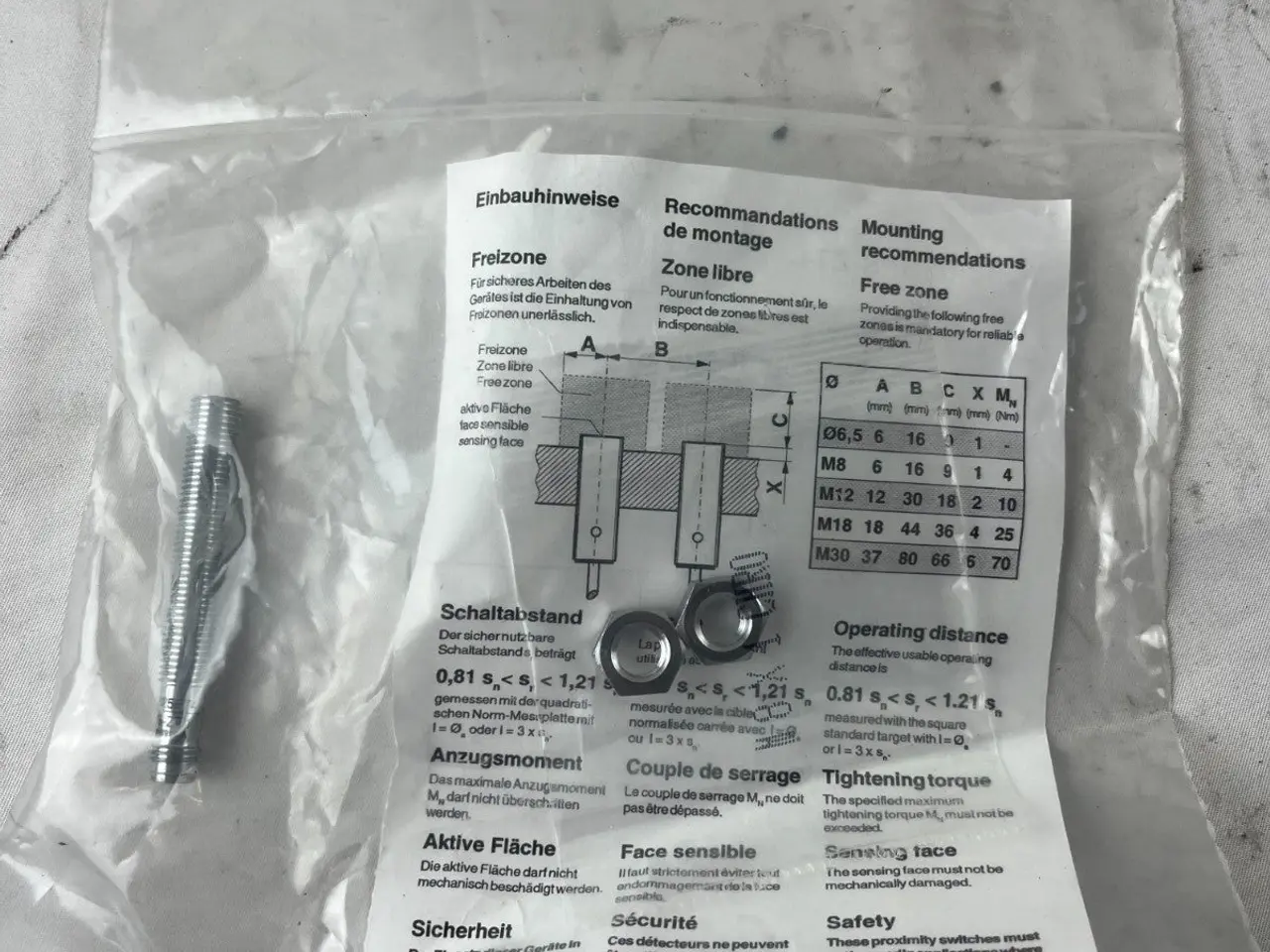 Billede 7 - SICK IN08-03BPS-ZT1 Inductive Proximity Sensor 3mm