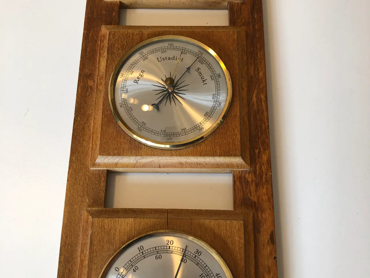Billede 2 - Barometersæt med barometer, termometer og hygromet