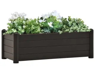 Højbed 100x43x35 cm PP antracitgrå