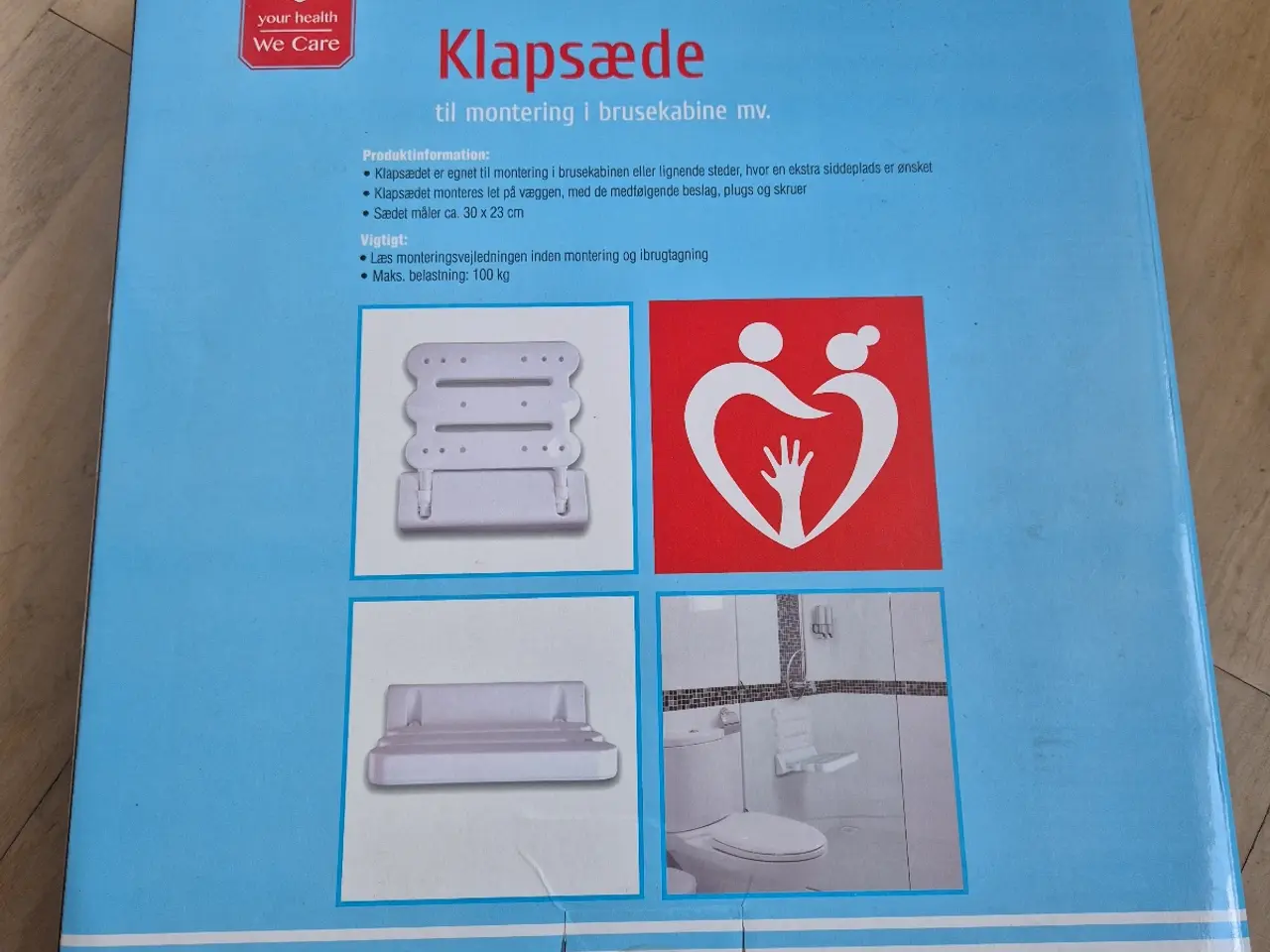 Billede 2 - Klapsæde til brusekabine/badeværelse