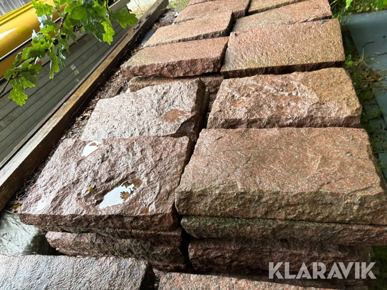 Billede 8 - Granit sten Bornholmsk Granit Rød 140 hele sten