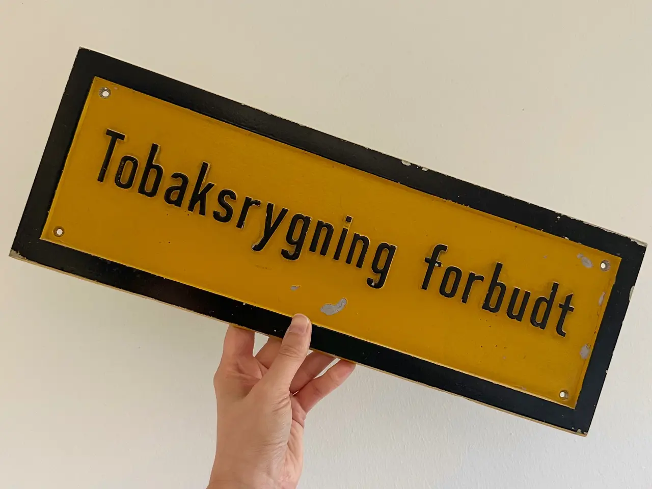 Billede 4 - Metalskilt, Tobaksrygning Forbudt